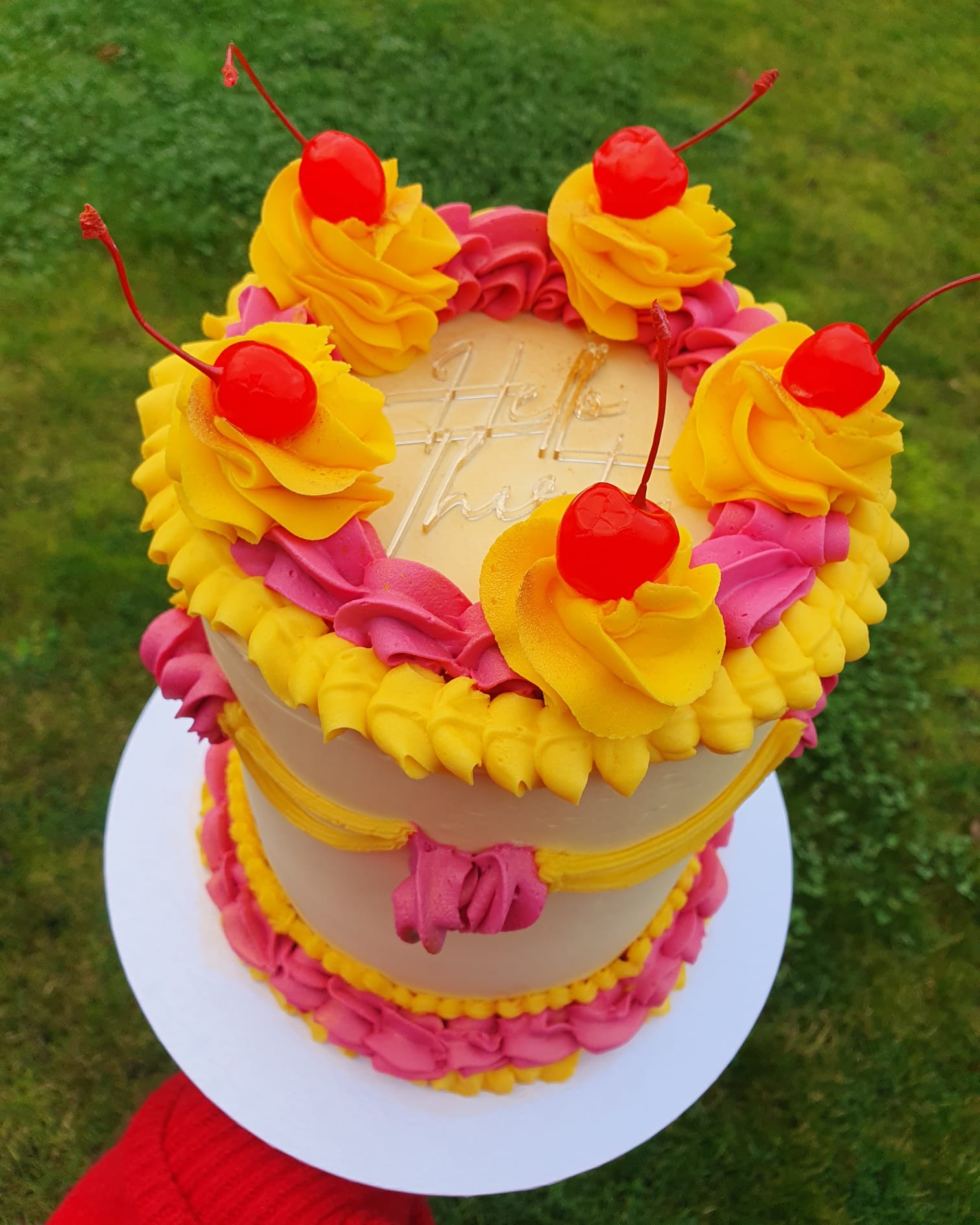Cherry Summer Birthday Cake