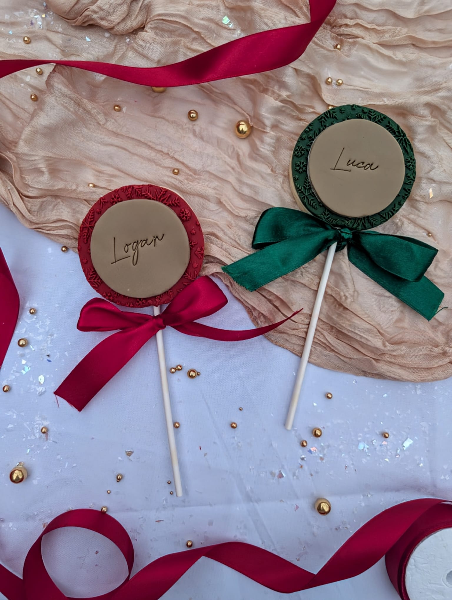 Personalised Christmas Cookie Lolly